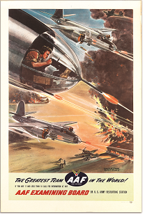 AAF recruiting poster illustrated by one of the featured artists